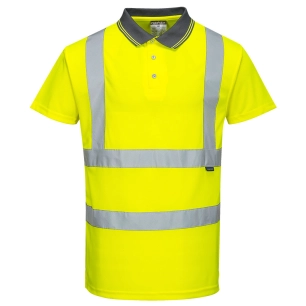 Polo Hi-Vis manches courtes couleur : Jaune taille XS - PORTWEST