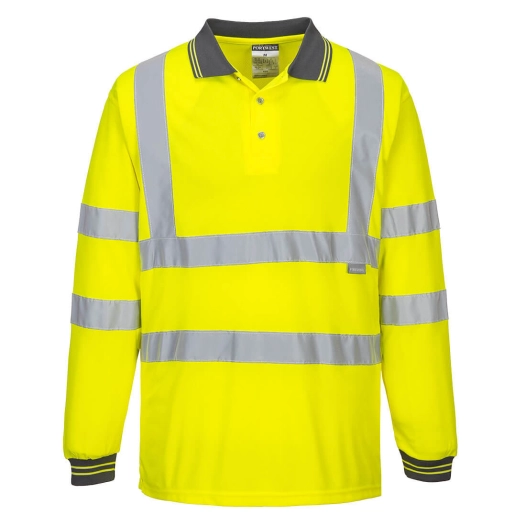 Polo HV Manches Longues couleur : Jaune taille 6XL - PORTWEST