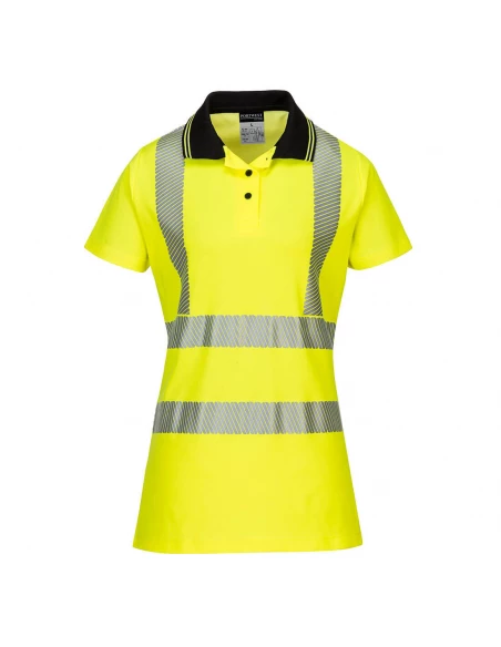 Polo Ladies Pro couleur : Jaune/Noir taille S - PORTWEST