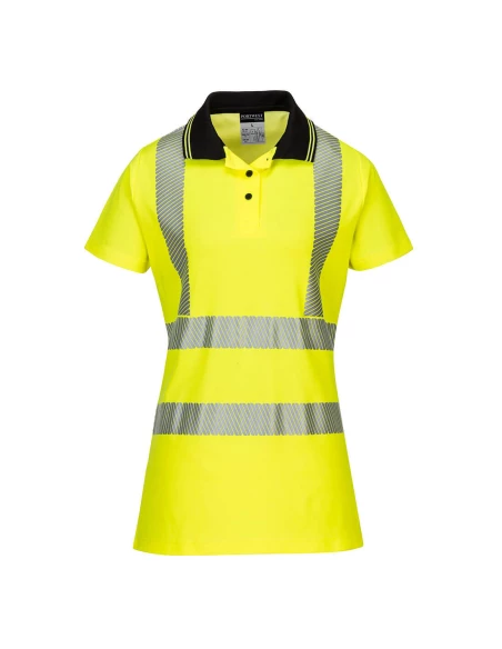 Polo Ladies Pro couleur : Jaune/Noir taille XL - PORTWEST