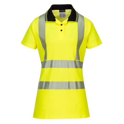 Polo Ladies Pro couleur : Jaune/Noir taille XS - PORTWEST