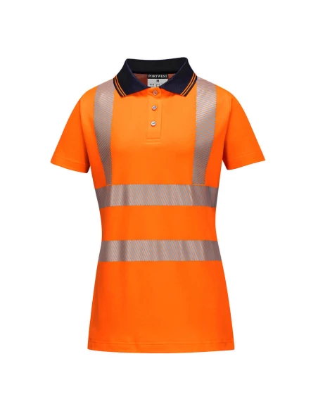 Polo Ladies Pro couleur : Orange/Noir taille L - PORTWEST