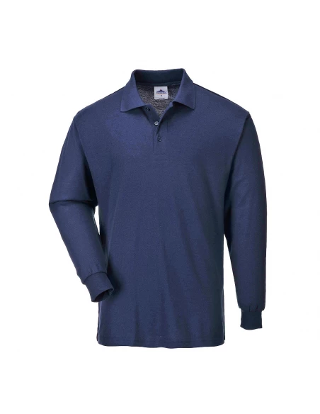 Polo Manches Longues couleur : Marine taille XS - PORTWEST