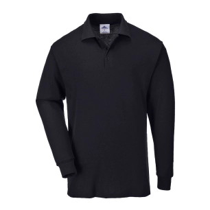 Polo Manches Longues couleur : Noir taille S - PORTWEST