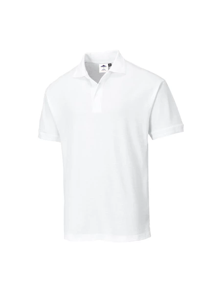 Polo Naples couleur : Blanc taille M - PORTWEST