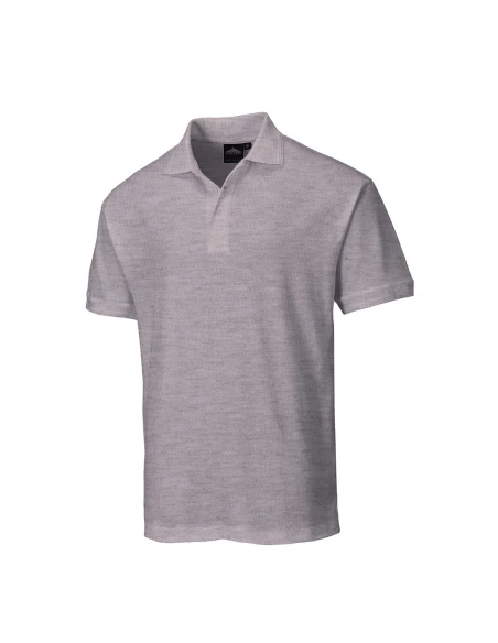 Polo Naples couleur : Gris Chiné taille L - PORTWEST