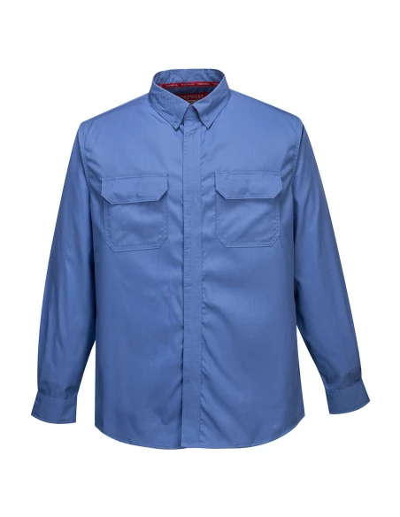 Chemise Bizflame Plus couleur : Bleu taille S - PORTWEST