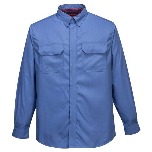 Chemise Bizflame Plus couleur : Bleu taille XXL - PORTWEST
