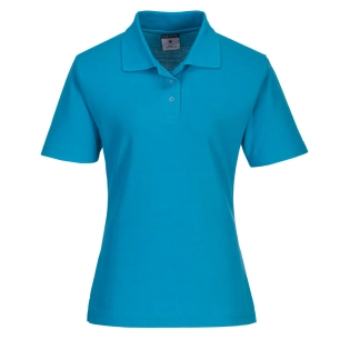 Polo Femme Naples couleur : Aqua taille L - PORTWEST