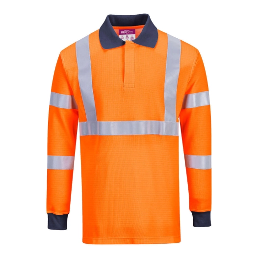 Polo résistant à la flamme avec norme RIS couleur : Orange taille S - PORTWEST