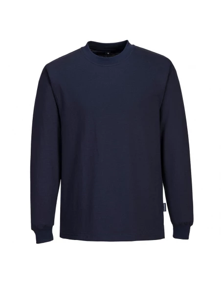 T-shirt à manches longues antistatique ESD couleur : Marine taille L - PORTWEST
