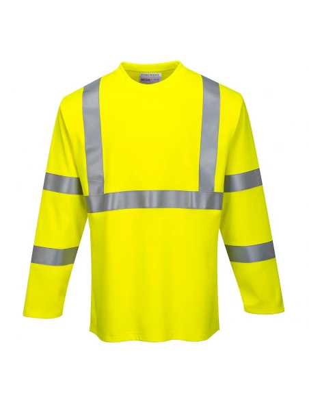 T-shirt à manches longues haute visibilité FR couleur : Jaune taille M - PORTWEST