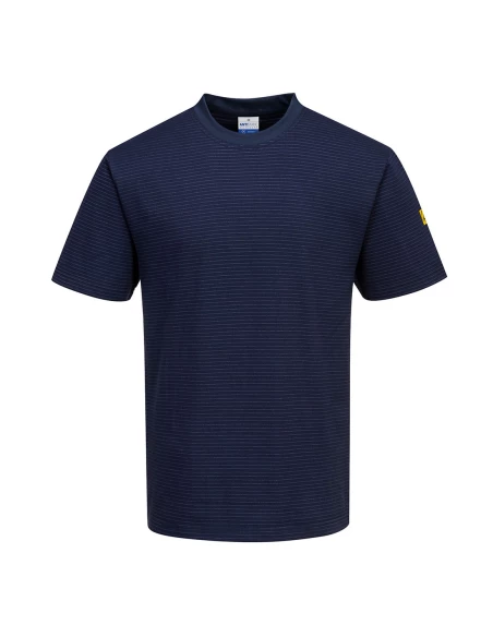 T-Shirt antistatique ESD couleur : Marine taille L - PORTWEST