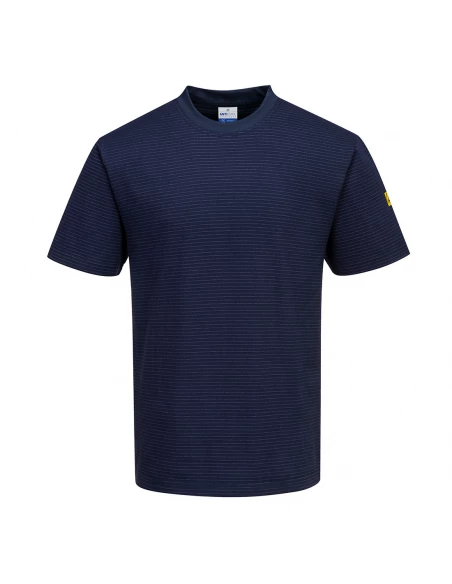 T-Shirt antistatique ESD couleur : Marine taille S - PORTWEST