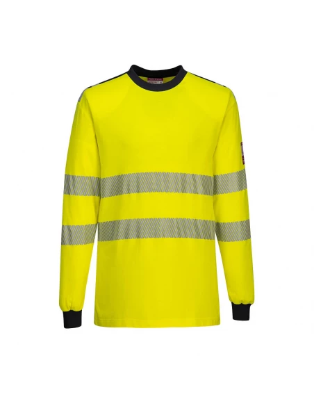 T-Shirt Hi-Vis Flamme Résistant WX3 couleur : Jaune/Marine taille XXL - PORTWEST