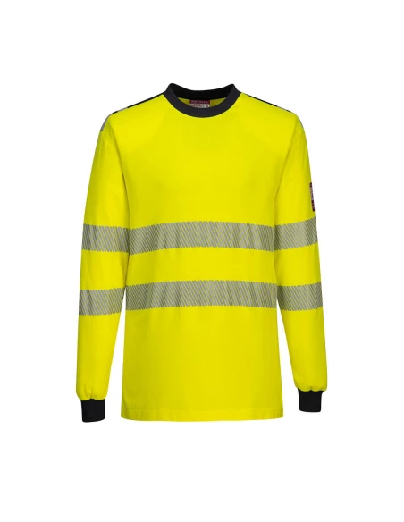 T-Shirt Hi-Vis Flamme Résistant WX3 couleur : Jaune/Marine taille XXXL - PORTWEST