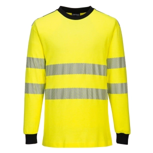 T-Shirt Hi-Vis Flamme Résistant WX3 couleur : Jaune/Noir taille S - PORTWEST