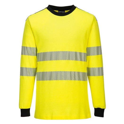 T-Shirt Hi-Vis Flamme Résistant WX3 couleur : Jaune/Noir taille XL - PORTWEST