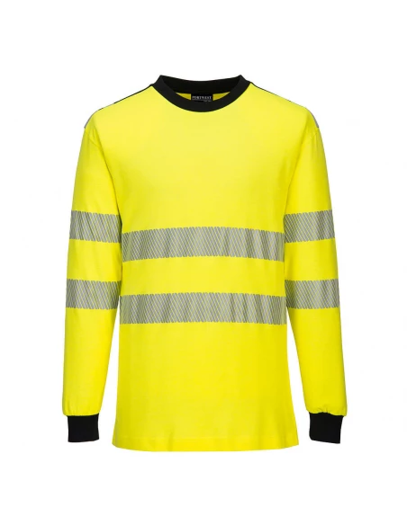 T-Shirt Hi-Vis Flamme Résistant WX3 couleur : Jaune/Noir taille XXL - PORTWEST