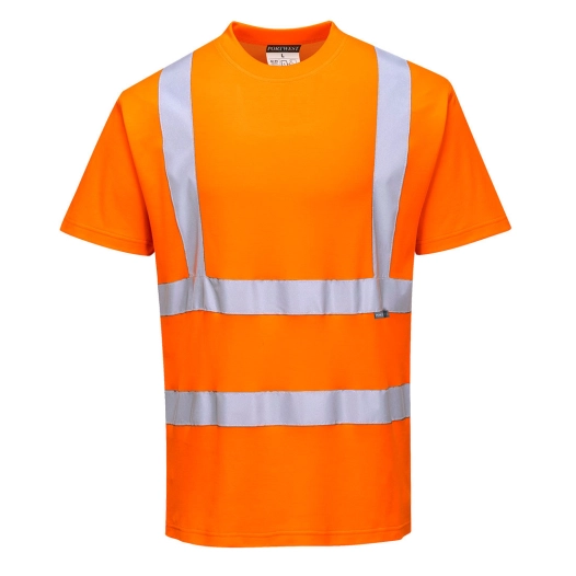 T-shirt Hi-vis MC coton comfort couleur : Orange taille S - PORTWEST