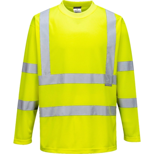 T-shirt HiVis Manches Longues couleur : Jaune taille M - PORTWEST