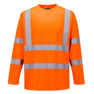 T-shirt HiVis Manches Longues couleur : Orange taille M - PORTWEST