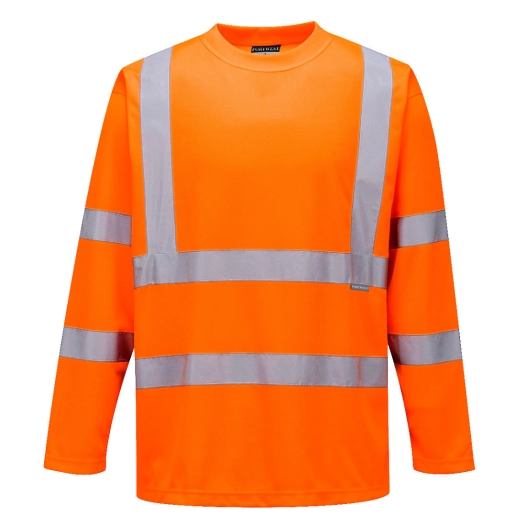 T-shirt HiVis Manches Longues couleur : Orange taille XXXL - PORTWEST