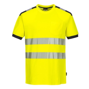 T-Shirt HV PW3 couleur : Jaune/Gris taille XXL - PORTWEST