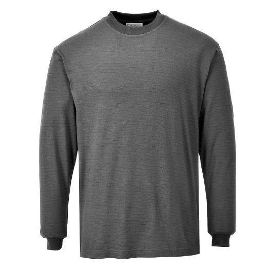 T-Shirt manches longues Flamme résistant et antistatique couleur : Gris taille XXL - PORTWEST
