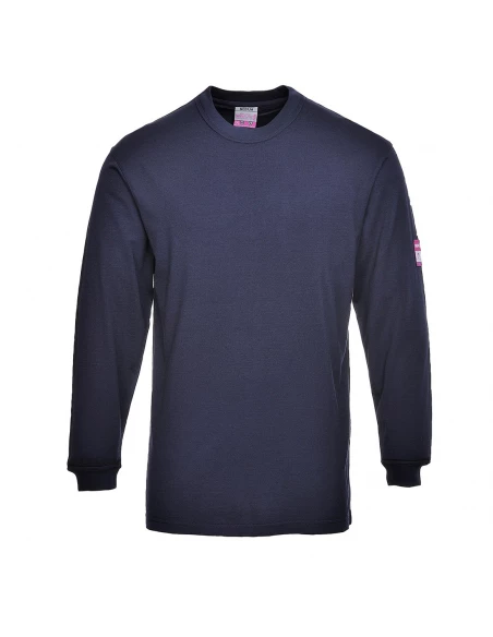 T-Shirt manches longues Flamme résistant et antistatique couleur : Marine taille XS - PORTWEST