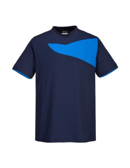 T-shirt PW2 M/C couleur : Marine/Royal taille S - PORTWEST
