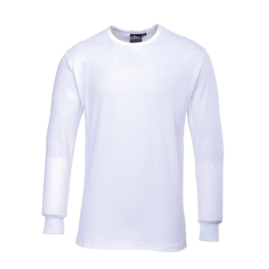 T-shirt Thermique Manches Longues couleur : Blanc taille L - PORTWEST