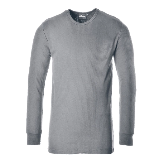 T-shirt Thermique Manches Longues couleur : Gris taille L - PORTWEST