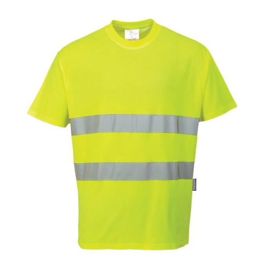 Tee-shirt confort coton couleur : Jaune taille 4XL - PORTWEST