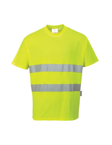 Tee-shirt confort coton couleur : Jaune taille XL - PORTWEST