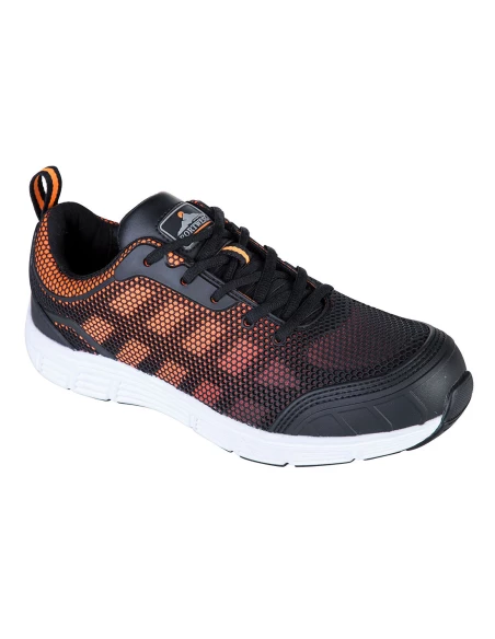 Tennis TOVE Steelite S1P couleur : Noir/Orange taille 39 - PORTWEST