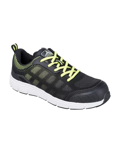 Tennis TOVE Steelite S1P couleur : Noir/Vert taille 36 - PORTWEST