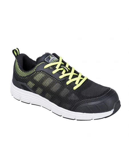 Tennis TOVE Steelite S1P couleur : Noir/Vert taille 37 - PORTWEST