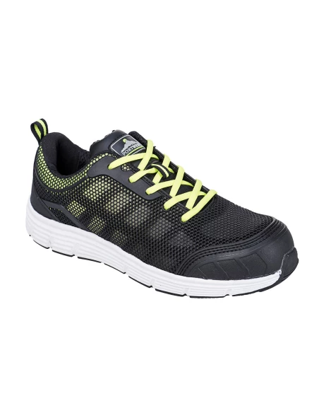 Tennis TOVE Steelite S1P couleur : Noir/Vert taille 45 - PORTWEST