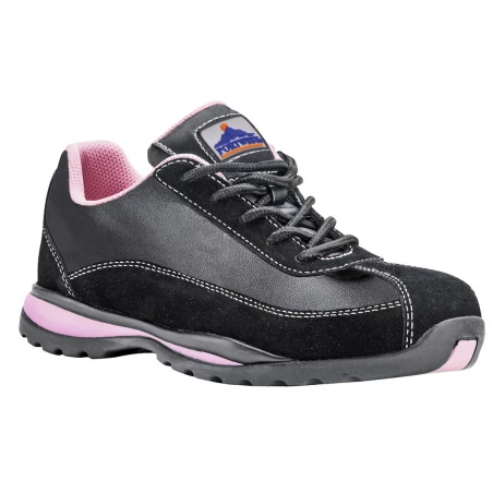 Trainer Femme S1P HRO couleur : Noir/Rose taille 39 - PORTWEST