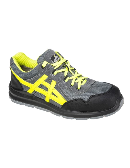 Chaussure de sécurité Trainer MERSEY Steelite S1 couleur : Gris taille 44 - PORTWEST