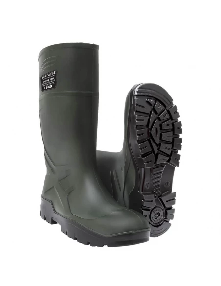 Botte PU S5 CI FO couleur : Vert taille 41 - PORTWEST