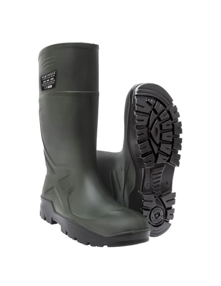 Botte PU S5 CI FO couleur : Vert taille 46 - PORTWEST