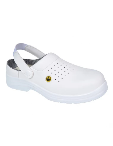 Sabot de sécurité ventilé composite ESD SB AE couleur : Blanc taille 39 - PORTWEST