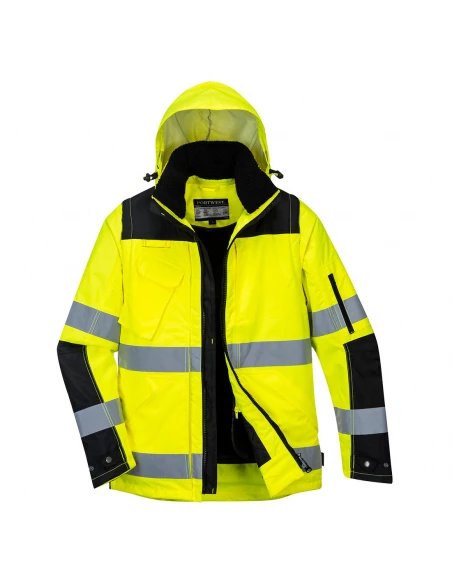 Blouson 3-en-1 Pro Hi-Vis couleur : Jaune/Noir taille L - PORTWEST