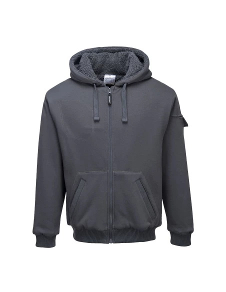Blouson à capuche Pewter couleur : Gris Zoom taille L - PORTWEST