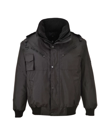 Blouson Bomber 4 en 1 couleur : Noir taille M - PORTWEST