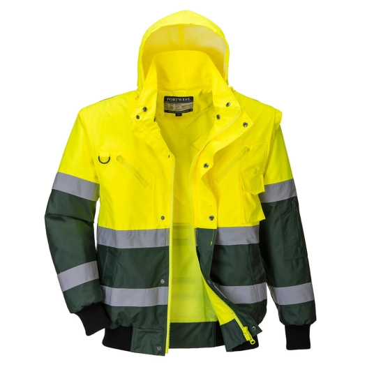 Blouson Bomber Hi-Vis X couleur : Jaune/Vert taille M - PORTWEST