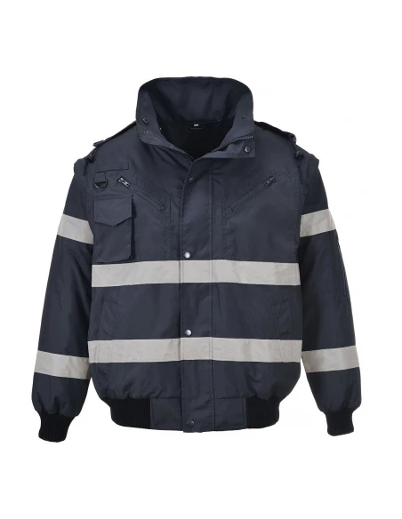 Blouson Bomber Iona 4 en 1 couleur : Marine taille M - PORTWEST