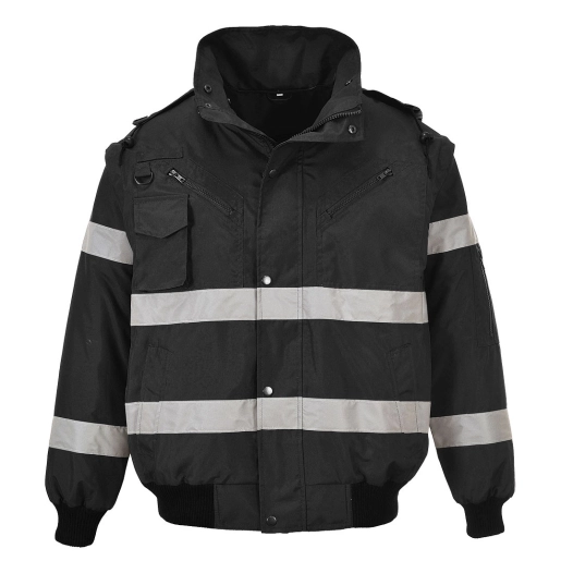 Blouson Bomber Iona 4 en 1 couleur : Noir taille XXL - PORTWEST